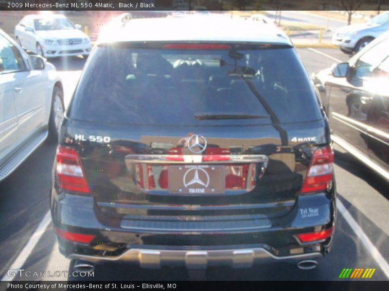 Black / Black 2009 Mercedes-Benz ML 550 4Matic