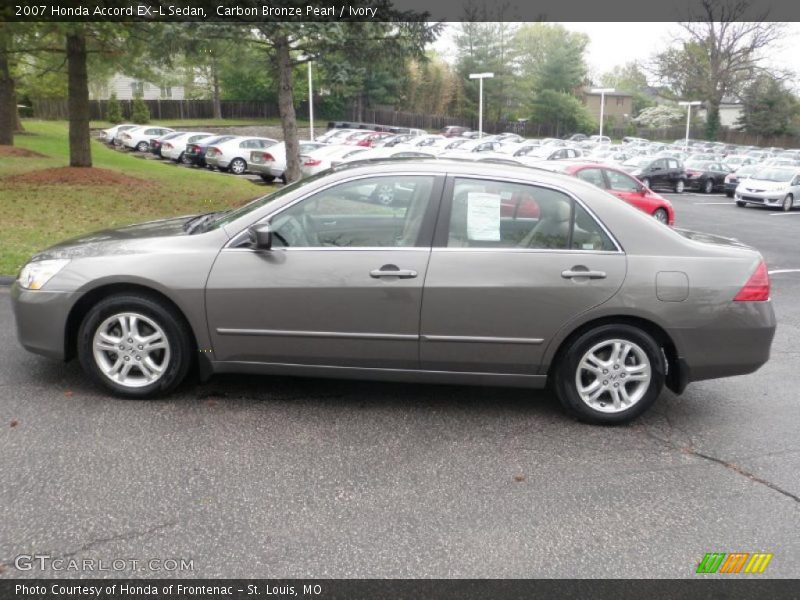 Carbon Bronze Pearl / Ivory 2007 Honda Accord EX-L Sedan