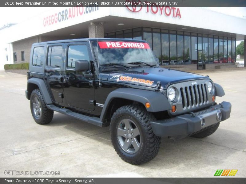 Black / Dark Slate Gray/Medium Slate Gray 2010 Jeep Wrangler Unlimited Mountain Edition 4x4
