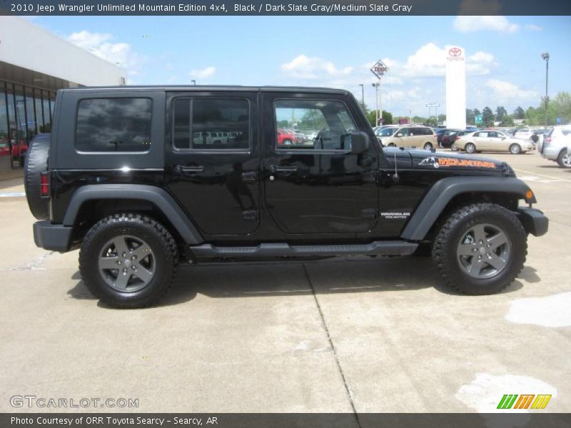 Black / Dark Slate Gray/Medium Slate Gray 2010 Jeep Wrangler Unlimited Mountain Edition 4x4