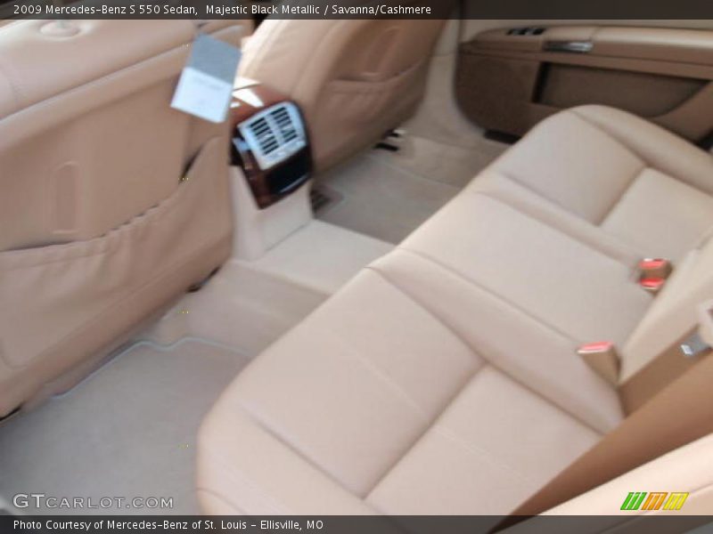 Majestic Black Metallic / Savanna/Cashmere 2009 Mercedes-Benz S 550 Sedan