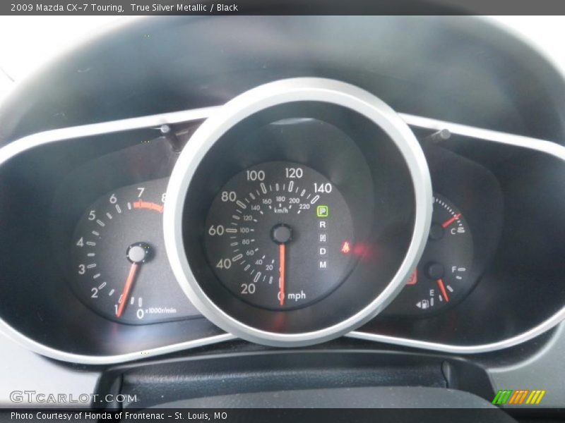 True Silver Metallic / Black 2009 Mazda CX-7 Touring