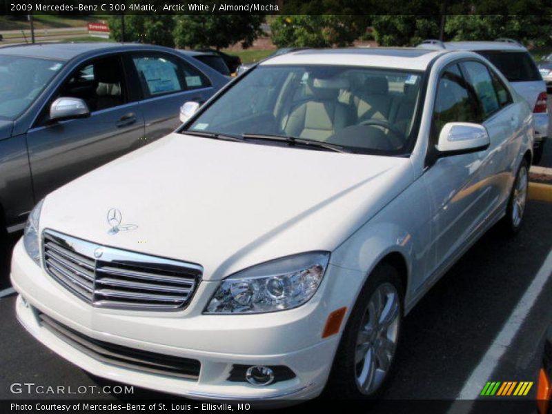Arctic White / Almond/Mocha 2009 Mercedes-Benz C 300 4Matic