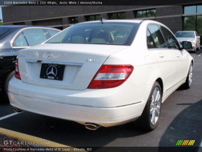 Arctic White / Almond/Mocha 2009 Mercedes-Benz C 300 4Matic