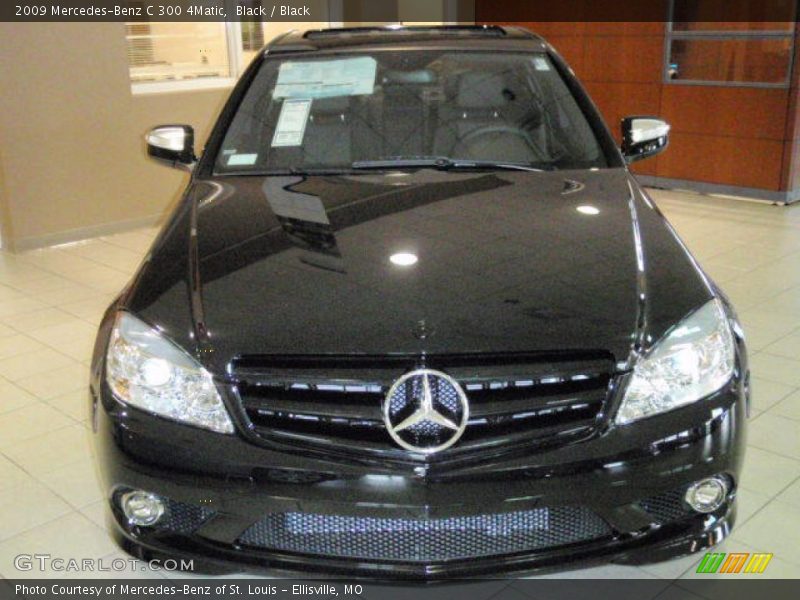Black / Black 2009 Mercedes-Benz C 300 4Matic