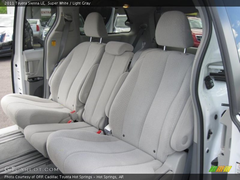 Super White / Light Gray 2011 Toyota Sienna LE