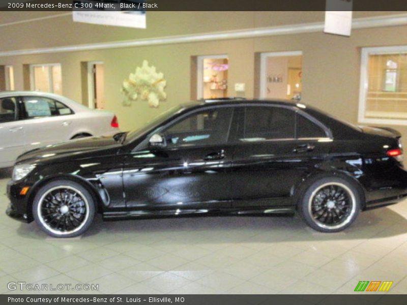 Black / Black 2009 Mercedes-Benz C 300 4Matic