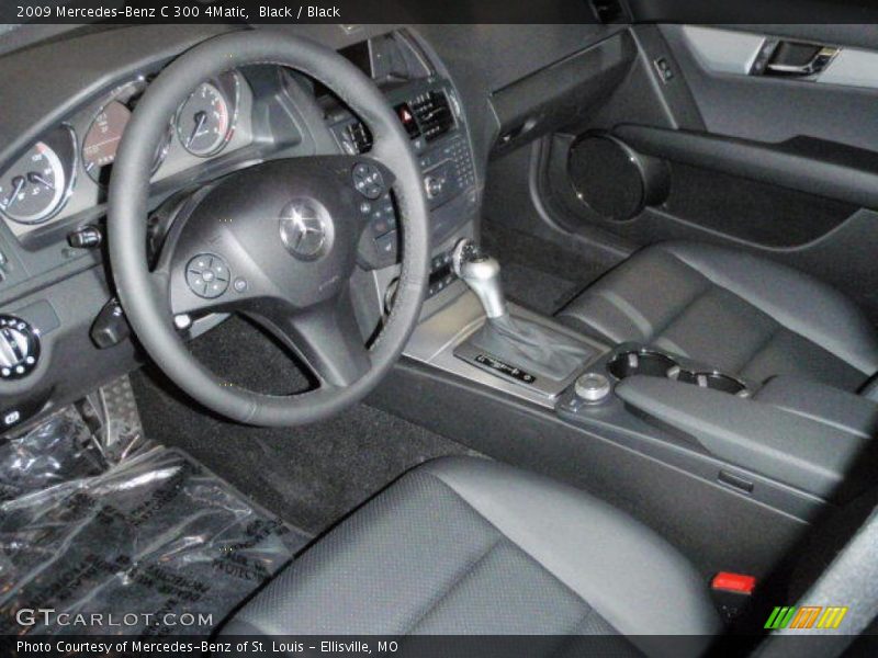 Black / Black 2009 Mercedes-Benz C 300 4Matic