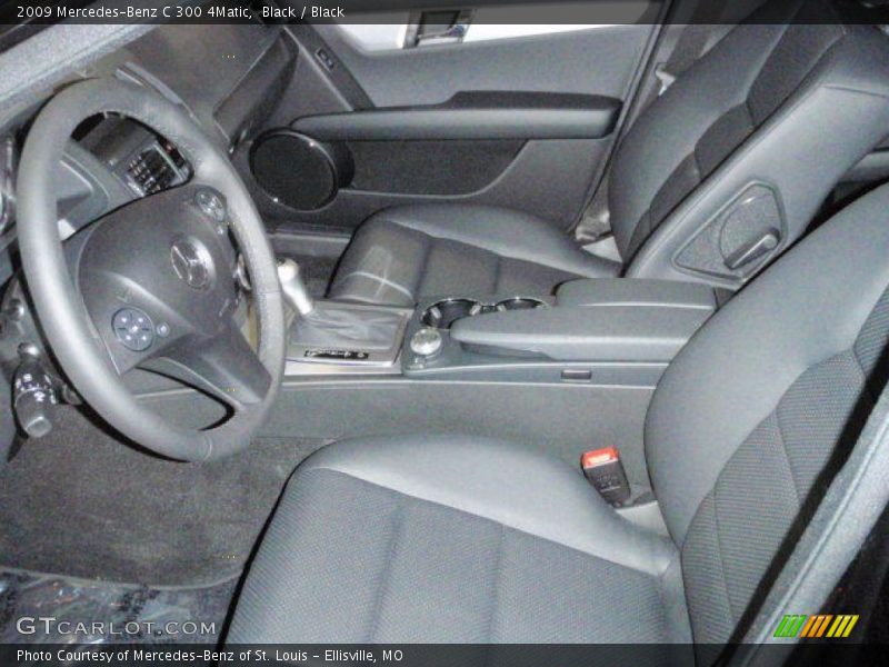 Black / Black 2009 Mercedes-Benz C 300 4Matic