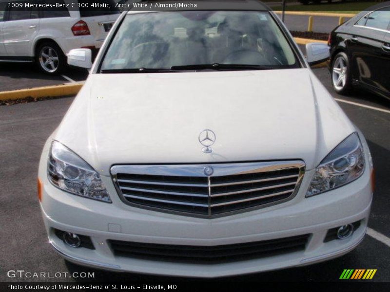 Arctic White / Almond/Mocha 2009 Mercedes-Benz C 300 4Matic