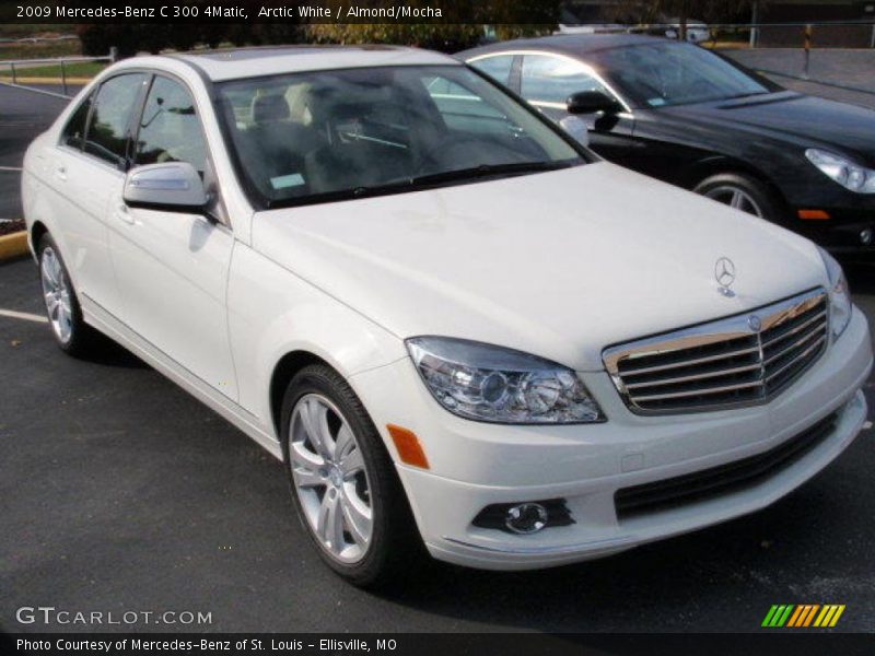 Arctic White / Almond/Mocha 2009 Mercedes-Benz C 300 4Matic