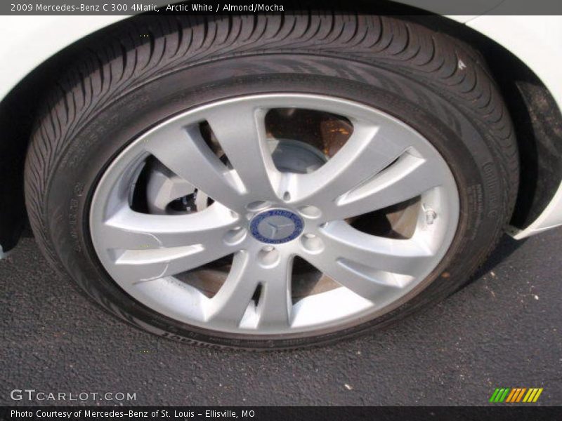 Arctic White / Almond/Mocha 2009 Mercedes-Benz C 300 4Matic
