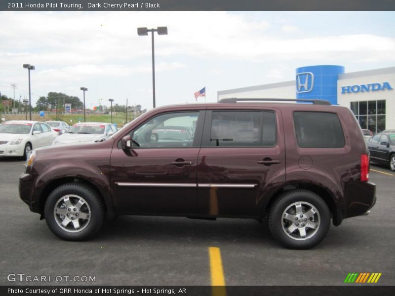 Dark Cherry Pearl / Black 2011 Honda Pilot Touring