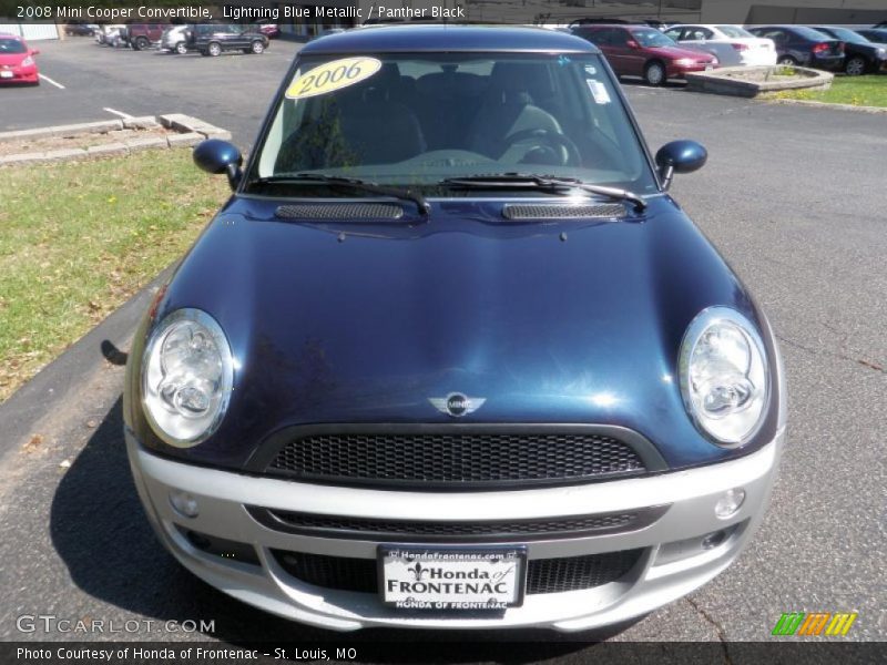 Lightning Blue Metallic / Panther Black 2008 Mini Cooper Convertible