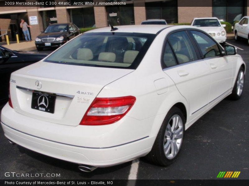 Arctic White / Almond/Mocha 2009 Mercedes-Benz C 300 4Matic