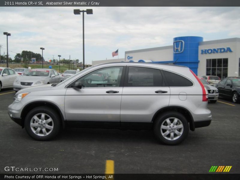 Alabaster Silver Metallic / Gray 2011 Honda CR-V SE