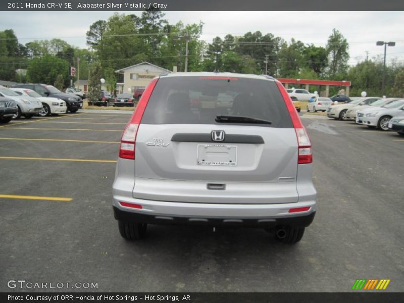Alabaster Silver Metallic / Gray 2011 Honda CR-V SE