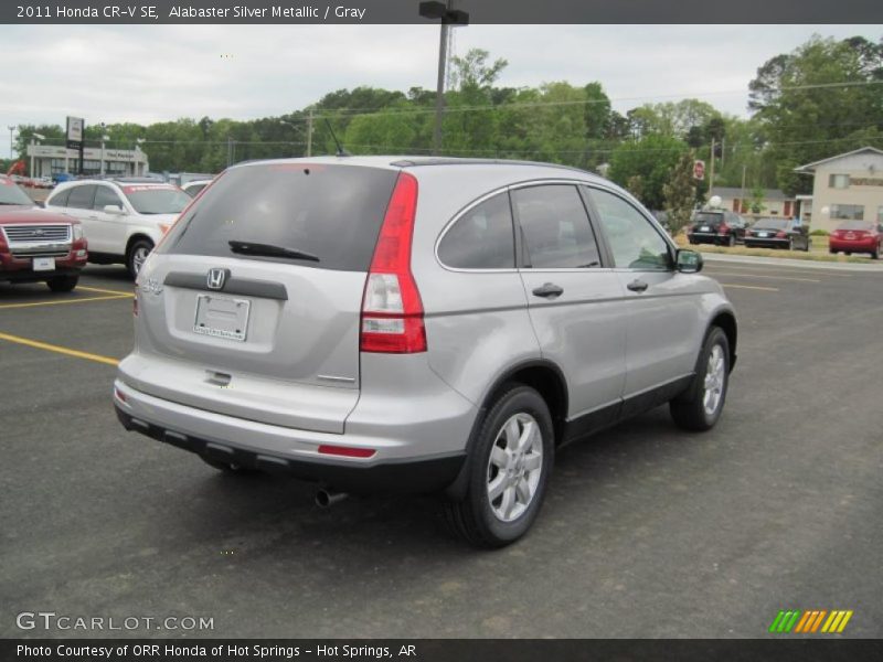 Alabaster Silver Metallic / Gray 2011 Honda CR-V SE