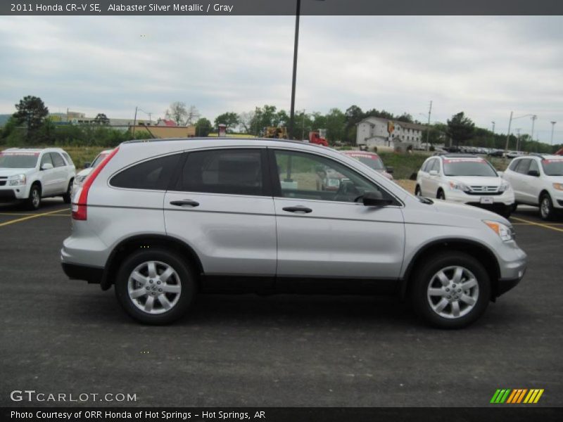 Alabaster Silver Metallic / Gray 2011 Honda CR-V SE