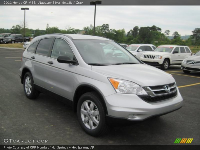 Alabaster Silver Metallic / Gray 2011 Honda CR-V SE