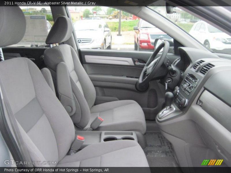 Alabaster Silver Metallic / Gray 2011 Honda CR-V SE