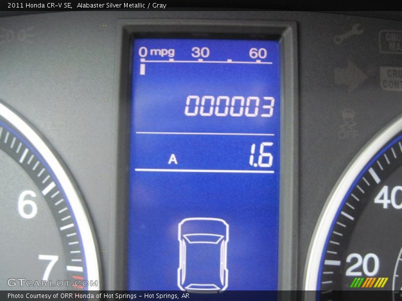 Alabaster Silver Metallic / Gray 2011 Honda CR-V SE