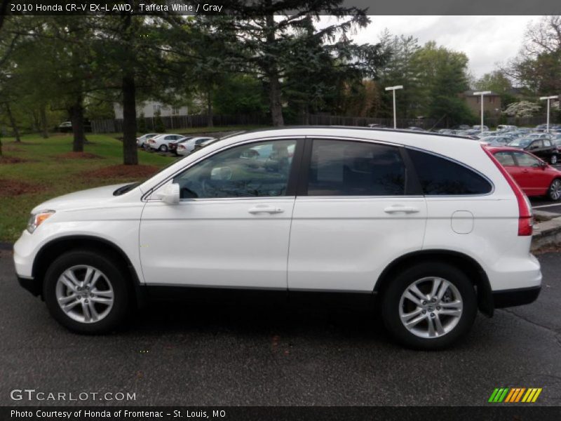 Taffeta White / Gray 2010 Honda CR-V EX-L AWD
