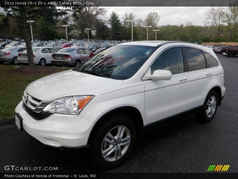 Taffeta White / Gray 2010 Honda CR-V EX-L AWD