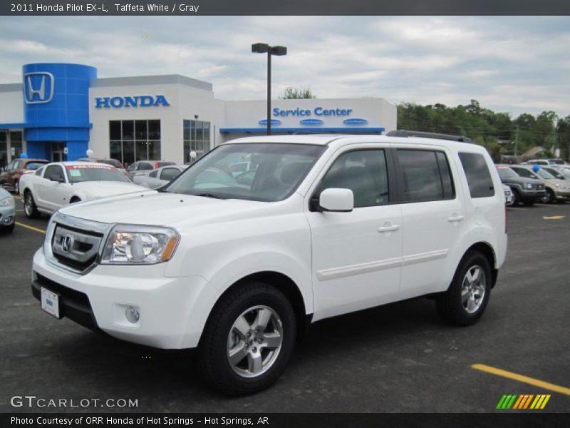 Taffeta White / Gray 2011 Honda Pilot EX-L