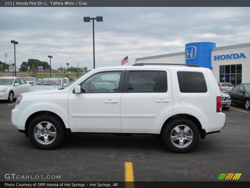 Taffeta White / Gray 2011 Honda Pilot EX-L