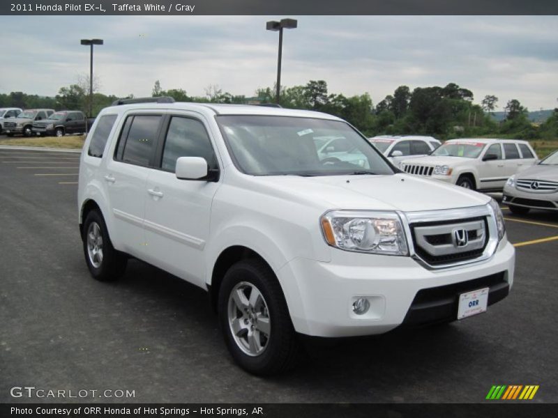 Taffeta White / Gray 2011 Honda Pilot EX-L