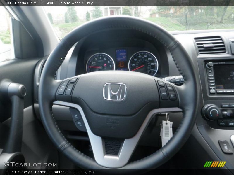 Taffeta White / Gray 2010 Honda CR-V EX-L AWD