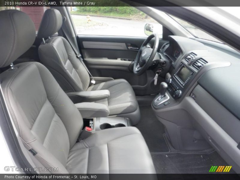 Taffeta White / Gray 2010 Honda CR-V EX-L AWD