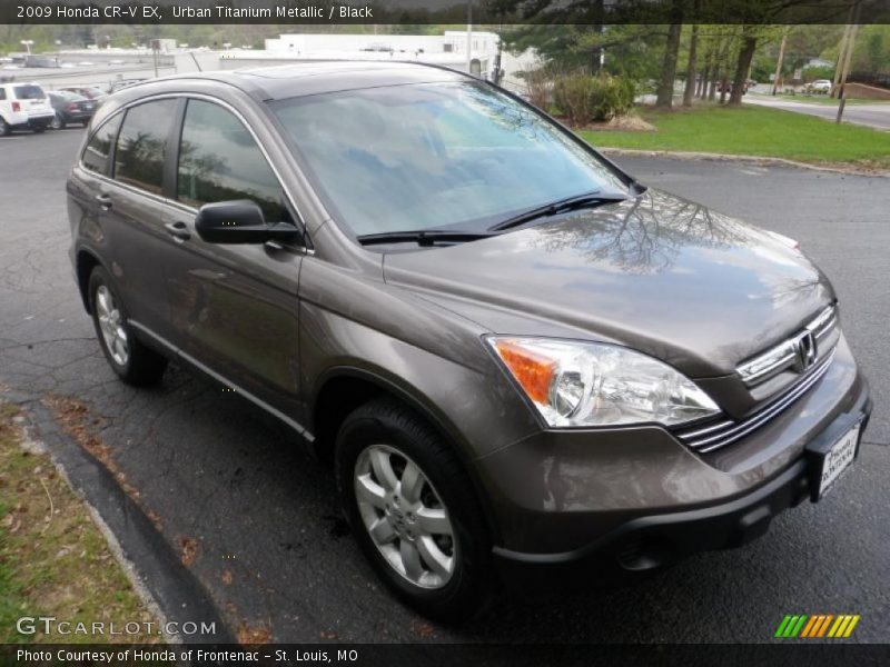 Urban Titanium Metallic / Black 2009 Honda CR-V EX
