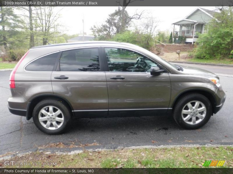 Urban Titanium Metallic / Black 2009 Honda CR-V EX