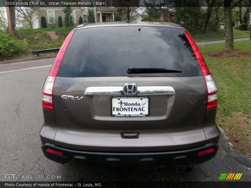 Urban Titanium Metallic / Black 2009 Honda CR-V EX