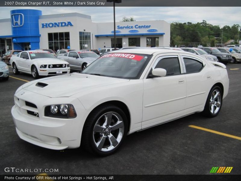 Stone White / Dark Slate Gray 2007 Dodge Charger R/T