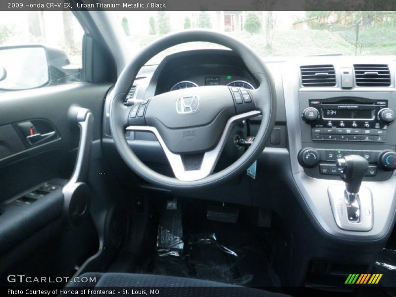 Urban Titanium Metallic / Black 2009 Honda CR-V EX
