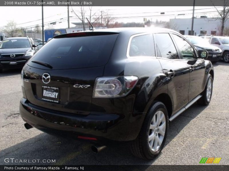 Brilliant Black / Black 2008 Mazda CX-7 Sport AWD
