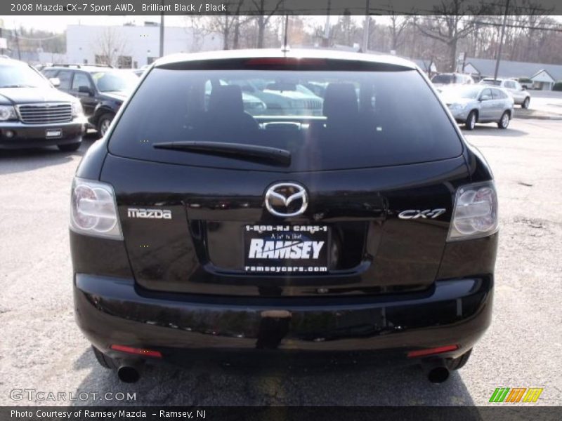 Brilliant Black / Black 2008 Mazda CX-7 Sport AWD