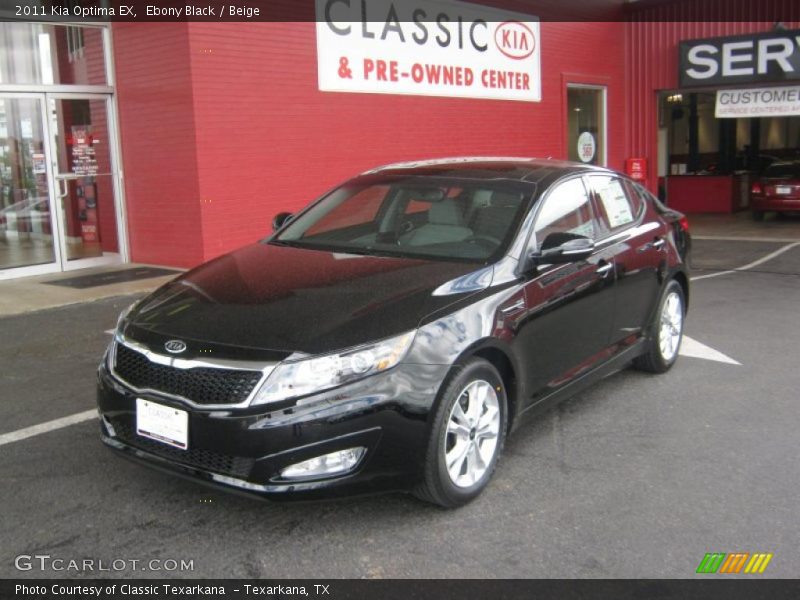 Ebony Black / Beige 2011 Kia Optima EX