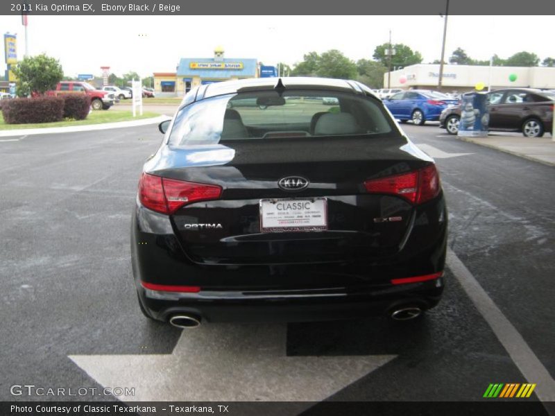 Ebony Black / Beige 2011 Kia Optima EX