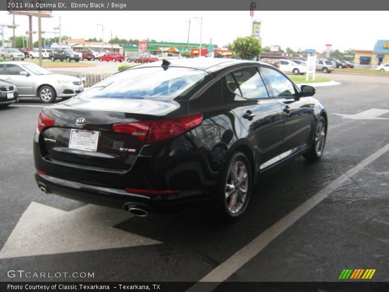 Ebony Black / Beige 2011 Kia Optima EX