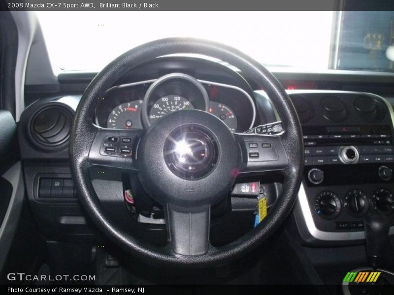 Brilliant Black / Black 2008 Mazda CX-7 Sport AWD