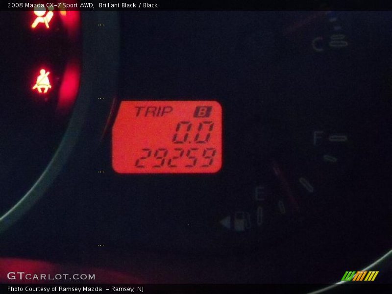 Brilliant Black / Black 2008 Mazda CX-7 Sport AWD