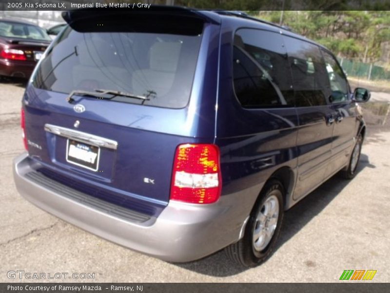 Imperial Blue Metallic / Gray 2005 Kia Sedona LX