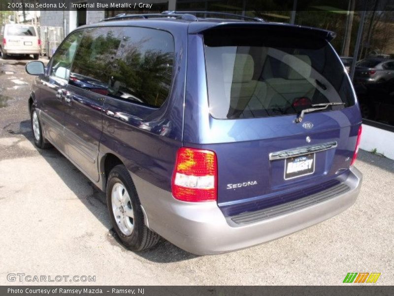 Imperial Blue Metallic / Gray 2005 Kia Sedona LX