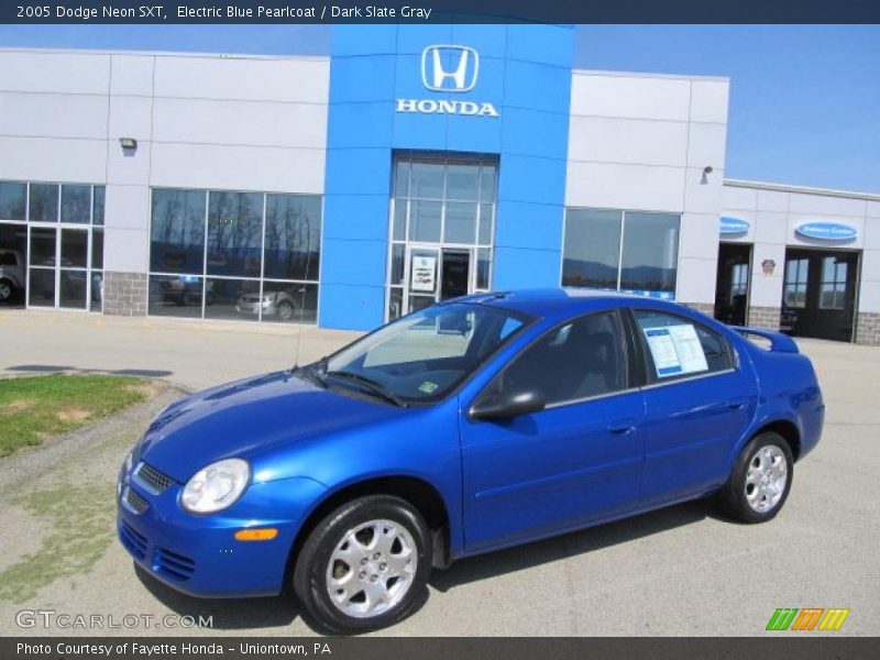 Electric Blue Pearlcoat / Dark Slate Gray 2005 Dodge Neon SXT