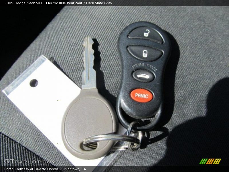 Electric Blue Pearlcoat / Dark Slate Gray 2005 Dodge Neon SXT