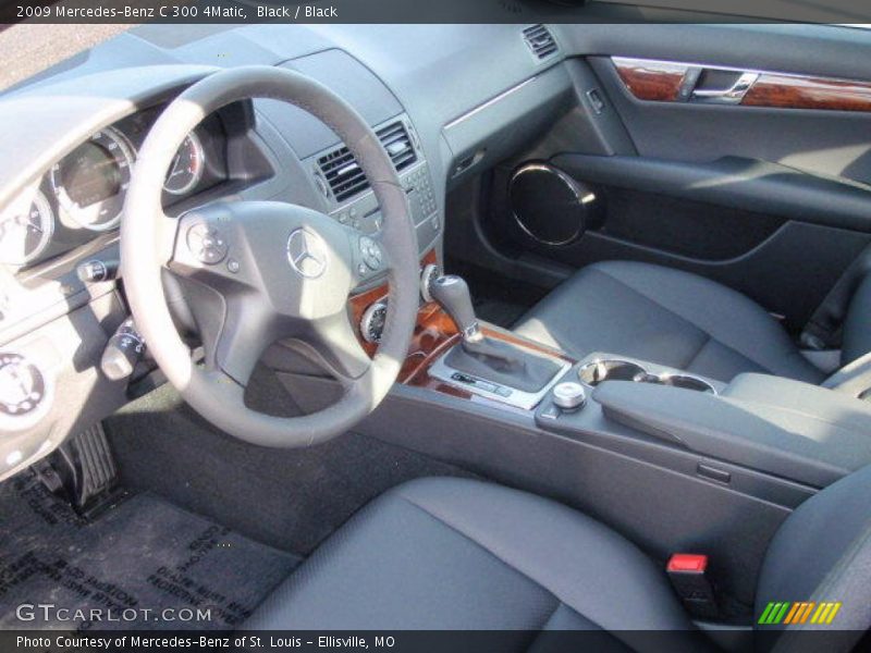 Black / Black 2009 Mercedes-Benz C 300 4Matic